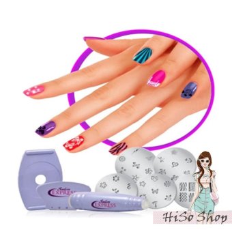 เครื่องเพ้นเล็บ ที่เพ้นเล็บแบบปั๊ม Salon Express 35 ลาย (สีม่วง) เครื่องเพ้นเล็บ ที่เพ้นเล็บแบบปั๊ม Salon Express 35 ลาย (สีม่วง)