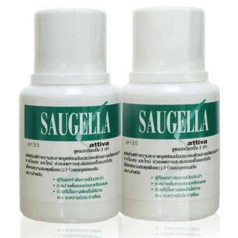 Saugella attiva pH 3.5 ซอลเจลล่า แอ็ทติว่า สูตรปกป้องเป็น 2 เท่า (เหมาะสำหรับผู้ที่ออกกำลังกายประจำ) (สีเขียว) 100ml (2 ขวด) Saugella attiva pH 3.5 ซอลเจลล่า แอ็ทติว่า สูตรปกป้องเป็น 2 เท่า (เหมาะสำหรับผู้ที่ออกกำลังกายประจำ) (สีเขียว) 100ml (2 ขวด)