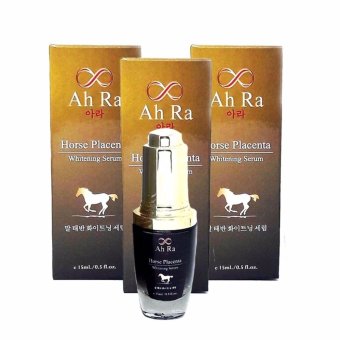 Ah Ra Horse Placenta Whitening Serum เซรั่มรกม้าจากเกาหลี ขนาด15 ml. จำนวน 3 กล่อง Ah Ra Horse Placenta Whitening Serum เซรั่มรกม้าจากเกาหลี ขนาด15 ml. จำนวน 3 กล่อง