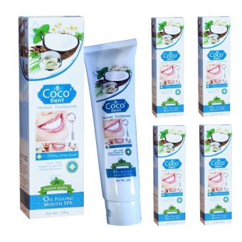 Coco'Dent ยาสีฟัน โคโค่เด็นท์ 120 กรัม 5 ชุด Coco'Dent ยาสีฟัน โคโค่เด็นท์ 120 กรัม 5 ชุด