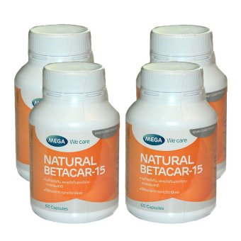 Mega We Care Betacar-15 mg 60 Caps (4ขวด) Mega We Care Betacar-15 mg 60 Caps (4ขวด)