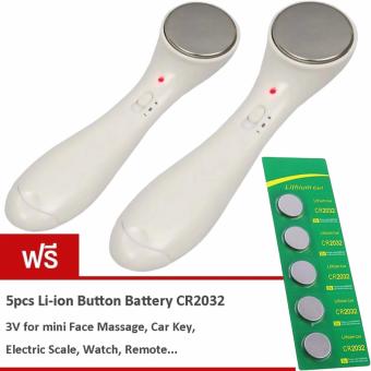 MEGA Skin Care Vibration Iontophoresis Microcurrent Cleaning เครื่องนวดหน้าระบบไอออนนิค ขนาดพกพา รุ่น MG0039 (White)(ฟรี 1pc mini Face Massage+5pcs Battery CR2032 for Face Massage Car Key Watch Remote Electric Scale) MEGA Skin Care Vibration Iontophoresis Microcurrent Cleaning เครื่องนวดหน้าระบบไอออนนิค ขนาดพกพา รุ่น MG0039 (White)(ฟรี 1pc mini Face Massage+5pcs Battery CR2032 for Face Massage Car Key Watch Remote Electric Scale)