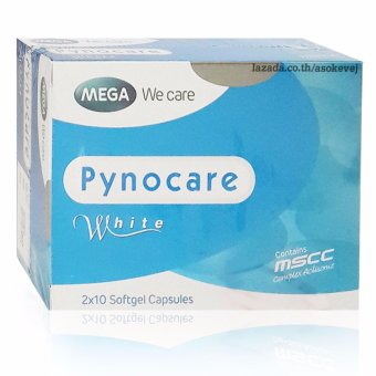 Mega We Care Pynocare White 20เม็ด ไพโนแคร์ไวท์ สารสกัดจากเปลือกสน Mega We Care Pynocare White 20เม็ด ไพโนแคร์ไวท์ สารสกัดจากเปลือกสน