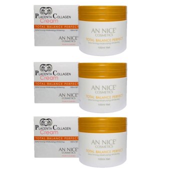 ครีมรกแกะ An Nice' Placenta Collagen Cream total balance perfect ขนาด 100 ml. จำนวน 3 กระปุก ครีมรกแกะ An Nice' Placenta Collagen Cream total balance perfect ขนาด 100 ml. จำนวน 3 กระปุก