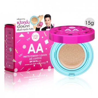 Cathy Doll แป้งคูชั่น เนื้อแมท AA Matte Powder Cushion Oil Control SPF 50 PA+++ 15 g. (#21-Light Beige) Cathy Doll แป้งคูชั่น เนื้อแมท AA Matte Powder Cushion Oil Control SPF 50 PA+++ 15 g. (#21-Light Beige)