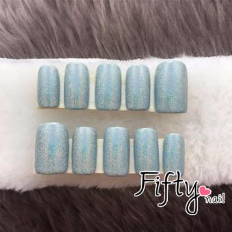 FIFTY NAIL เล็บปลอมสำเร็จรูป งานเจล (สีน้ำเงิน) FIFTY NAIL เล็บปลอมสำเร็จรูป งานเจล (สีน้ำเงิน)