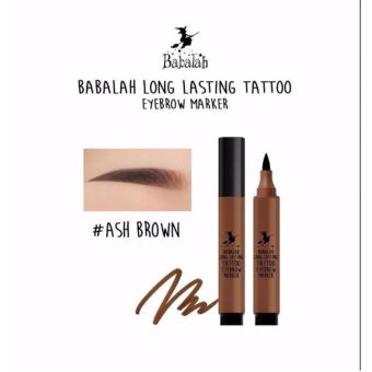 Babalah Long Lasting Tattoo Eyebrow Marker #02 Ash Brown ปากกาเมจิกสักคิ้ว บาบาร่า น้ำตาลเข้ม 1 กล่อง Babalah Long Lasting Tattoo Eyebrow Marker #02 Ash Brown ปากกาเมจิกสักคิ้ว บาบาร่า น้ำตาลเข้ม 1 กล่อง