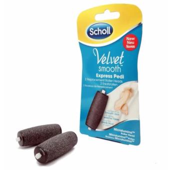 Scholl Velvet Smooth Replacement Roller สกอลล์ ผลิตภัณฑ์หัวลูกกลิ้ง(2ชิ้น/1กล่อง) Scholl Velvet Smooth Replacement Roller สกอลล์ ผลิตภัณฑ์หัวลูกกลิ้ง(2ชิ้น/1กล่อง)