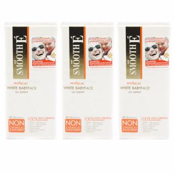 SMOOTH E Physical White Babyface UV Expert สีเบจ 15 กรัม (3กล่อง) SMOOTH E Physical White Babyface UV Expert สีเบจ 15 กรัม (3กล่อง)
