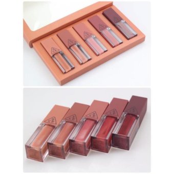 ลิปสติก 3ce color matte Lip golss box Set5 ลิปสติก 3ce color matte Lip golss box Set5
