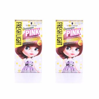 Schwarzkopf Freshlight Champagne Pinkครีมเปลี่ยนสีผม สีน้ำตาลประกายชมพู (แพ็คคู่) Schwarzkopf Freshlight Champagne Pinkครีมเปลี่ยนสีผม สีน้ำตาลประกายชมพู (แพ็คคู่)