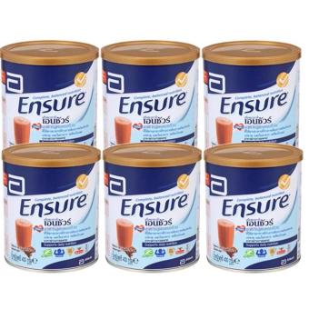 Ensure Chocolateเอ็นชัวร์ กลิ่นช็อคโกแลต400กรัม(6กระป๋อง) Ensure Chocolateเอ็นชัวร์ กลิ่นช็อคโกแลต400กรัม(6กระป๋อง)