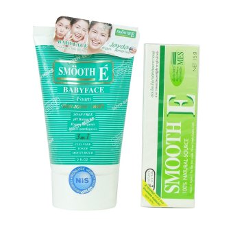 Smooth E เบบี้เฟซโฟม 2ออนซ์ + ครีม15กรัม Smooth E เบบี้เฟซโฟม 2ออนซ์ + ครีม15กรัม