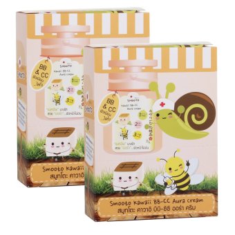 Smooto สมูทโตะ คาวาอิ บีบี-ซีซี ออร่า ครีม Smooto Kawaii BB-CC Aura Cream x 2 กล่อง Smooto สมูทโตะ คาวาอิ บีบี-ซีซี ออร่า ครีม Smooto Kawaii BB-CC Aura Cream x 2 กล่อง