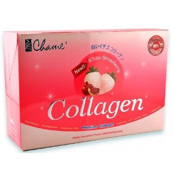 Chame' Collagen White Strawberry 35,000mg.ชาเม่ พรีเมี่ยม คอลลาเจน(บรรจุ17กรัมx 10ซอง/กล่อง) Chame' Collagen White Strawberry 35,000mg.ชาเม่ พรีเมี่ยม คอลลาเจน(บรรจุ17กรัมx 10ซอง/กล่อง)