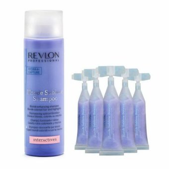 Revlon Blonde sublime shampoo + Blonde booseter set แชมพูพร้อมทรีตเม้นท์เข้มข้น สำหรับผมสีเทา สีบอลนดเขียว และสีสว่างไฮไลท์ Revlon Blonde sublime shampoo + Blonde booseter set แชมพูพร้อมทรีตเม้นท์เข้มข้น สำหรับผมสีเทา สีบอลนดเขียว และสีสว่างไฮไลท์