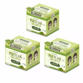 Matcha Greentea Cream 10 g.ครีมชาเขียว บำรุงหน้ากระจ่างใส (3กล่อง ) Matcha Greentea Cream 10 g.ครีมชาเขียว บำรุงหน้ากระจ่างใส (3กล่อง )