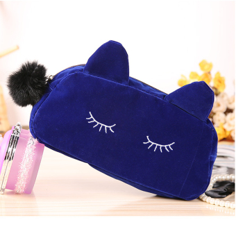 กระเป๋าถือออแกไนเซอร์ใส่เครื่องเขียนมีซิปแฟชั่น สีRoyal blue กระเป๋าถือออแกไนเซอร์ใส่เครื่องเขียนมีซิปแฟชั่น สีRoyal blue