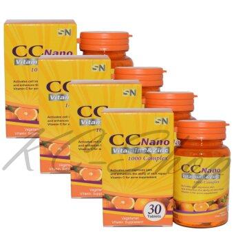 CC Nano Vitamin C & Zinc 1000 Complex 30 เม็ด x 4กระปุก CC Nano Vitamin C & Zinc 1000 Complex 30 เม็ด x 4กระปุก