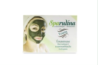 Sparulina มาสก์พอกหน้าจากสาหร่ายสไปรูลิน่า 100% Sparulina มาสก์พอกหน้าจากสาหร่ายสไปรูลิน่า 100%