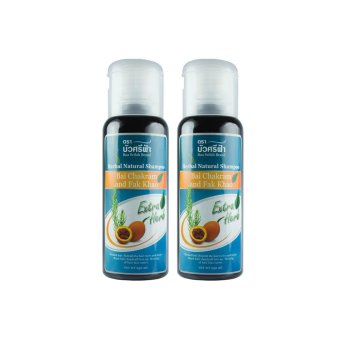บัวศรีฟ้า แชมพูสมุนไพรใบชะครามและรากฟักข้าว 250 มล. (2 ขวด) บัวศรีฟ้า แชมพูสมุนไพรใบชะครามและรากฟักข้าว 250 มล. (2 ขวด)