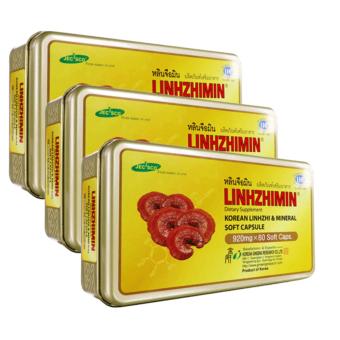 LINZHIMIN หลินจือมิน 60 Capsule x 3 Box ฟื้นฟูการทำงานของระบบในร่างกาย LINZHIMIN หลินจือมิน 60 Capsule x 3 Box ฟื้นฟูการทำงานของระบบในร่างกาย