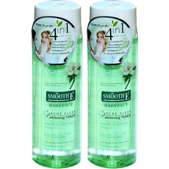 Smooth E Acne Clear Whitening Toner 150ml (2ขวด) Smooth E Acne Clear Whitening Toner 150ml (2ขวด)
