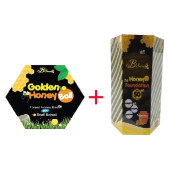 B'Secret Golden Honey Ball( 1 กล่อง ) + B'secret Honey Foundation W2M ครีมกันแดดน้ำผึ้งป่ากันแดดละลายได้ 20g. ( 1 กล่อง ) B'Secret Golden Honey Ball( 1 กล่อง ) + B'secret Honey Foundation W2M ครีมกันแดดน้ำผึ้งป่ากันแดดละลายได้ 20g. ( 1 กล่อง )