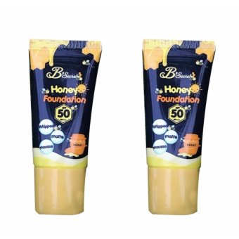 B'Secret Honey Foundation spf50pa+++ 20g (แพคคู่) W2M ครีมรองพื้นผสมกันแดด B'Secret Honey Foundation spf50pa+++ 20g (แพคคู่) W2M ครีมรองพื้นผสมกันแดด