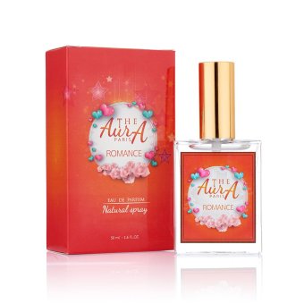 The Aura น้ำหอมเจ้าเสน่ห์ สำหรับผู้หญิง นำเข้าจากฝรั่งเศส Romance กล่องสีส้ม The Aura น้ำหอมเจ้าเสน่ห์ สำหรับผู้หญิง นำเข้าจากฝรั่งเศส Romance กล่องสีส้ม