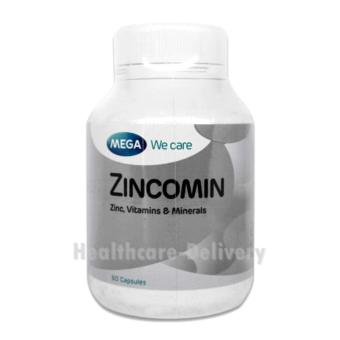 Mega We Care Zincominแร่ธาตุสังกะสี(60เม็ด) Mega We Care Zincominแร่ธาตุสังกะสี(60เม็ด)