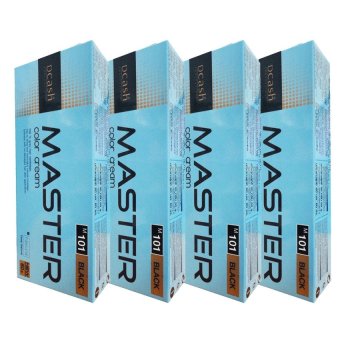 DCASH MASTER color creamดีแคช มาสเตอร์ คัลเลอร์ ครีมเปลี่ยนสีผม60 g. (M 101สีดำ) 4กล่อง DCASH MASTER color creamดีแคช มาสเตอร์ คัลเลอร์ ครีมเปลี่ยนสีผม60 g. (M 101สีดำ) 4กล่อง