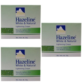 Hazeline Snowเฮสลีน สโนว์White & Natural Lightening Cream (50g.)แพ็ค3 Hazeline Snowเฮสลีน สโนว์White & Natural Lightening Cream (50g.)แพ็ค3