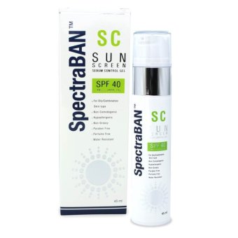 SpectraBan Sun Screen SPF40 PA+++ 45 ml.ป้องกันแสงแดดทั้งผิวหน้าและผิวกาย ปราศจากแอลกฮอล์x 1กล่อง SpectraBan Sun Screen SPF40 PA+++ 45 ml.ป้องกันแสงแดดทั้งผิวหน้าและผิวกาย ปราศจากแอลกฮอล์x 1กล่อง