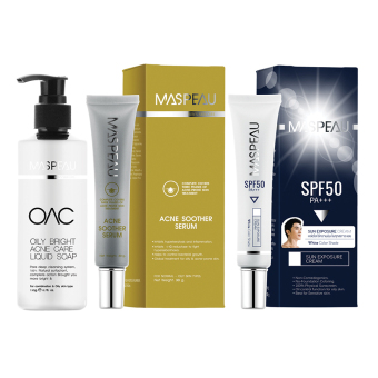 MASPEAU ชุดครีมบำรุงผิวสำหรับผู้ชาย Acne treat + ครีมกันแดด (สีขาว) MASPEAU ชุดครีมบำรุงผิวสำหรับผู้ชาย Acne treat + ครีมกันแดด (สีขาว)