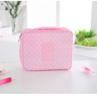 Asia กระเป๋าจัดระเบียบใส่เครื่องสำอางค์ ลาย Dot Pink Asia กระเป๋าจัดระเบียบใส่เครื่องสำอางค์ ลาย Dot Pink