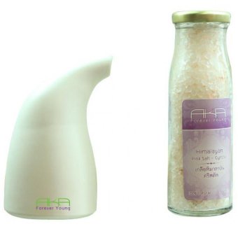 AKA FOREVER YOUNG ขวดสูดไอเกลือ แก้ภูมิแพ้ Salt Inhaler By AKA พร้อมเกลือสีชมพู ชนิดเม็ดแบบขวด ขนาด 200g. AKA FOREVER YOUNG ขวดสูดไอเกลือ แก้ภูมิแพ้ Salt Inhaler By AKA พร้อมเกลือสีชมพู ชนิดเม็ดแบบขวด ขนาด 200g.
