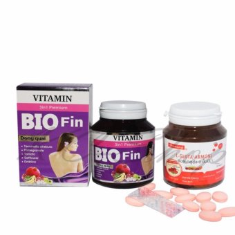 Shining L-Gluta Armoni แอล-กลูต้า อาโมนิ 30 เม็ด + Bio Fin Vitamin 3in1 Premium ไบโอ ฟิน วิตามิน อาหารเสริมสำหรับผู้หญิง 30 เม็ด x 1ชุด Shining L-Gluta Armoni แอล-กลูต้า อาโมนิ 30 เม็ด + Bio Fin Vitamin 3in1 Premium ไบโอ ฟิน วิตามิน อาหารเสริมสำหรับผู้หญิง 30 เม็ด x 1ชุด
