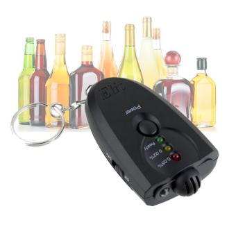 Elit เครื่องวัดแอลกอฮอล์ แบบพวงกุญแจ พร้อมไฟฉาย Breath Alcohol Tester (Black) 6 ชิ้น Elit เครื่องวัดแอลกอฮอล์ แบบพวงกุญแจ พร้อมไฟฉาย Breath Alcohol Tester (Black) 6 ชิ้น