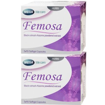 Mega We Care Femosa 30 แคปซูล (2กล่อง) อาการวัยทอง Mega We Care Femosa 30 แคปซูล (2กล่อง) อาการวัยทอง