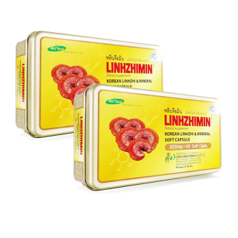 Linhzhimin หลินจือมิน เห็ดหลินจือแดงสกัด บำรุงร่างกาย ดูแล เบาหวาน ความดัน ภูมิแพ้ (60 เม็ด x 2 กล่อง) Linhzhimin หลินจือมิน เห็ดหลินจือแดงสกัด บำรุงร่างกาย ดูแล เบาหวาน ความดัน ภูมิแพ้ (60 เม็ด x 2 กล่อง)