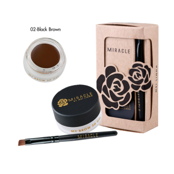 Mei Linda เจลเขียนคิ้ว Miracle My Brow 3D Gel #No2 - Black Brown Mei Linda เจลเขียนคิ้ว Miracle My Brow 3D Gel #No2 - Black Brown