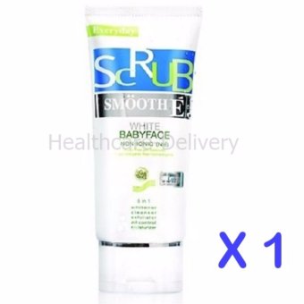 Smooth E Baby Face Scrub Foam 4 Oz (1หลอด) 120กรัม Smooth E Baby Face Scrub Foam 4 Oz (1หลอด) 120กรัม