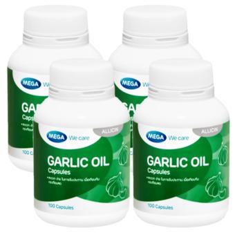 Mega Garlic Oil เมก้า น้ำมันกระเทียม 100 Capsule x 4 Bottle Mega Garlic Oil เมก้า น้ำมันกระเทียม 100 Capsule x 4 Bottle
