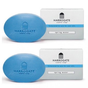 HARROGATE Soap สบู่น้ำแร่ สีฟ้า x 2 ก้อน spring water ลดสิว ผิวติดสาร ผดผื่นคัน ควบคุมความมัน HARROGATE Soap สบู่น้ำแร่ สีฟ้า x 2 ก้อน spring water ลดสิว ผิวติดสาร ผดผื่นคัน ควบคุมความมัน