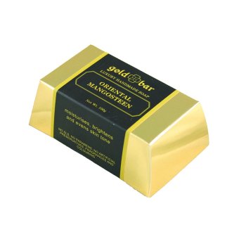 GOLD BAR สบู่เปลือกมังคุด สูตรลดจุดด่างดำ (100 กรัม) GOLD BAR สบู่เปลือกมังคุด สูตรลดจุดด่างดำ (100 กรัม)