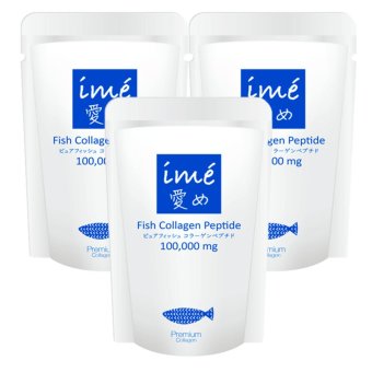 ไอเม่ คอลลาเจนจากปลาทะเล Ime Fish Collagen Peptide 100,000 mg (100 g) 3 Sachet ไอเม่ คอลลาเจนจากปลาทะเล Ime Fish Collagen Peptide 100,000 mg (100 g) 3 Sachet