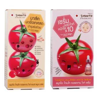 Smooto สมูทโตะ เซตK (เซรั่มมะเขือเทศ+เจลมาส์ค สครับ มะเขือเทศ)x 2 กล่อง Smooto สมูทโตะ เซตK (เซรั่มมะเขือเทศ+เจลมาส์ค สครับ มะเขือเทศ)x 2 กล่อง