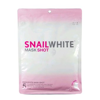Snail White Mask Shot มาร์คหน้าหอยทากสูตรพิเศษ ( 1 ซอง x 5 ชิ้น) Snail White Mask Shot มาร์คหน้าหอยทากสูตรพิเศษ ( 1 ซอง x 5 ชิ้น)