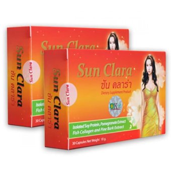 Sun Clara ซันคลาร่า กล่องส้ม สูตรดั้งเดิม ลดความอยากอาหาร 30 แคปซูล 2 กล่อง Sun Clara ซันคลาร่า กล่องส้ม สูตรดั้งเดิม ลดความอยากอาหาร 30 แคปซูล 2 กล่อง
